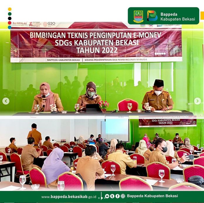 Bimbingan Teknis Penginputan E-Monev SDG's