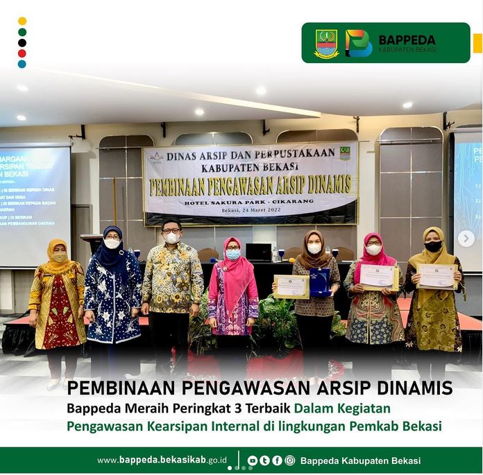Penghargaan Pembinaan Pengawasan Arsip Dinamis 