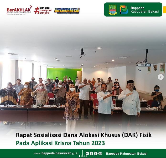 Rapat Sosialisasi Dana Alokasi Khusus (DAK) Fisik 