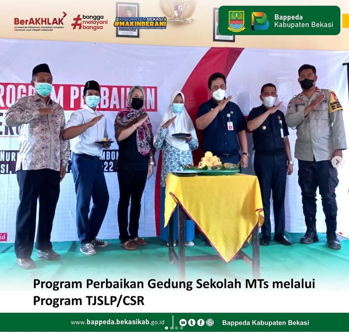Program Perbaikan Gedung Sekolah MTs melalui Program CSR/TJSLP 