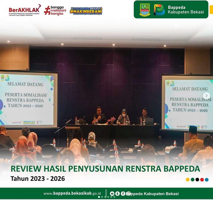 Review Hasil Penyusunan Renstra Bappeda Tahun 2023 - 2026 