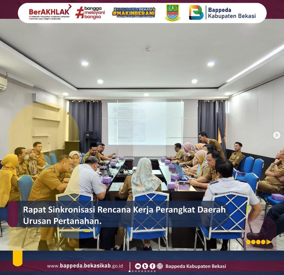 Rapat Sinkronisasi Rencana Kerja Perangkat Daerah Urusan Pertanahan