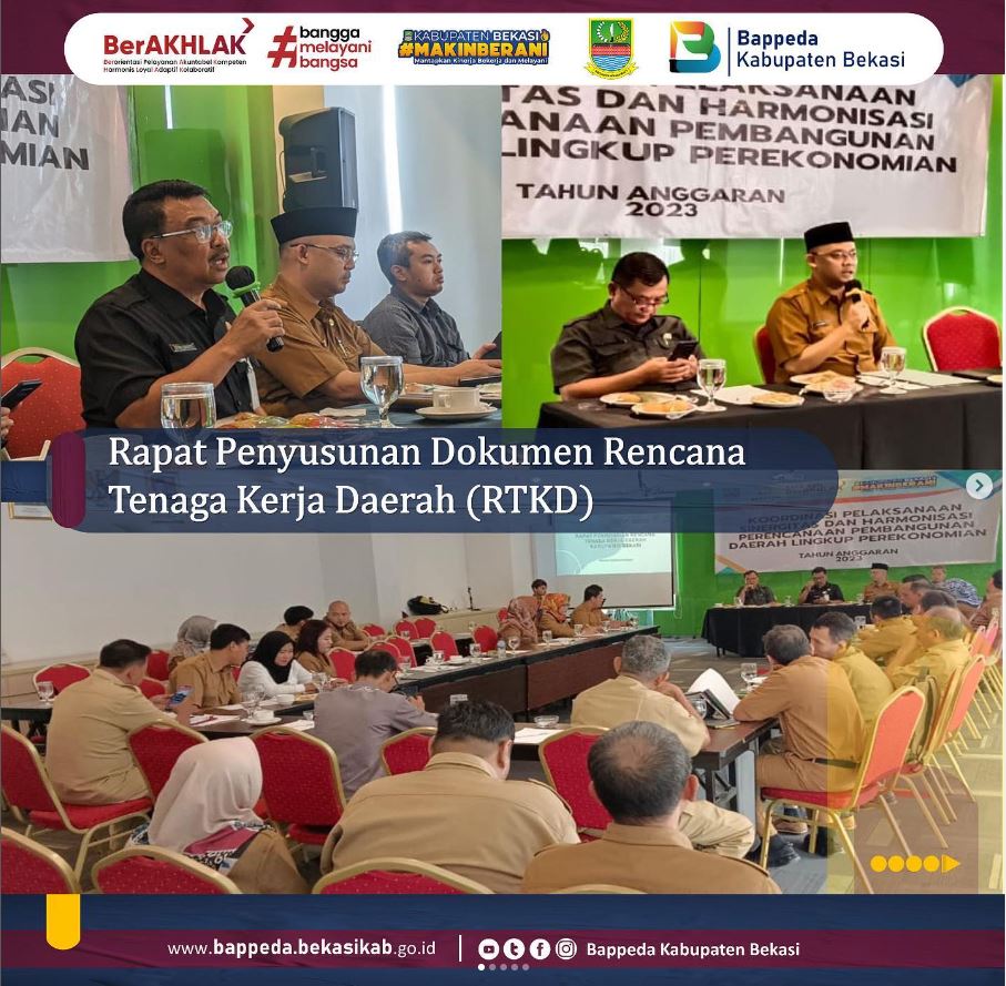 Rapat Penyusunan Dokumen Rencana Tenaga Kerja Daerah (RTKD)