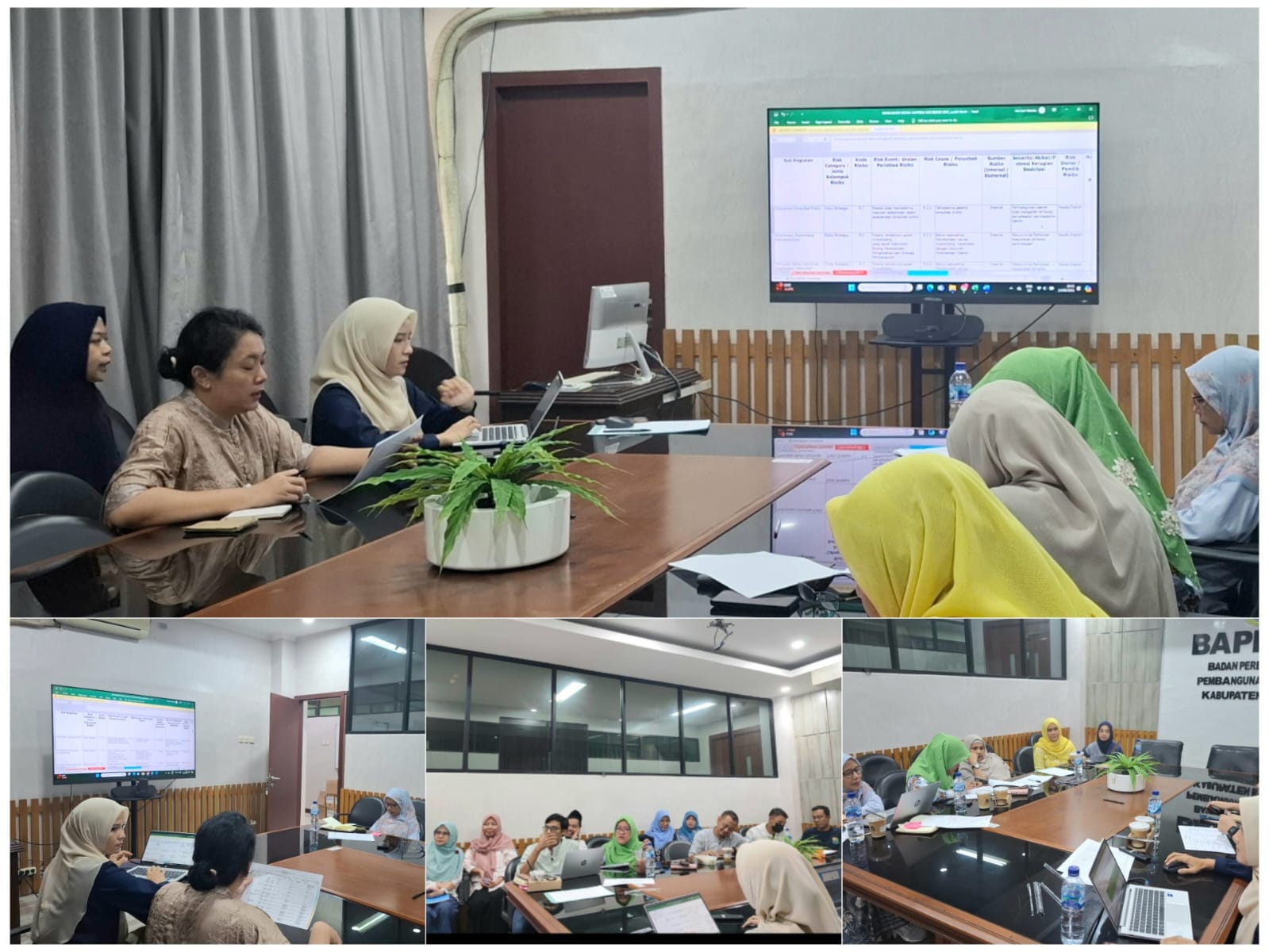 Bappeda lakukan Monitoring dan Evaluasi Manajemen Risiko