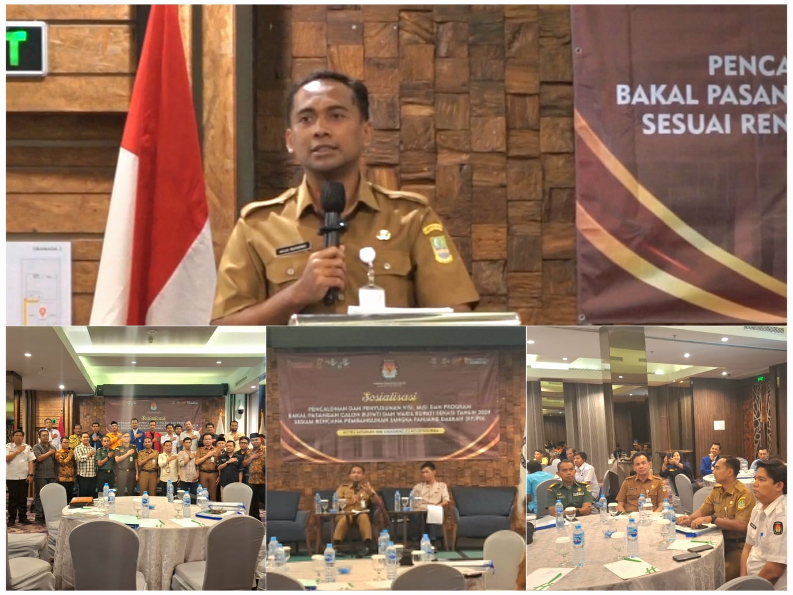 Sosialisasi Visi Misi Teknokratik RPJMD Kabupaten Bekasi Tahun 2025-2029 kepada Bakal Calon Bupati dan Wakil Bupati Bekasi Tahun 2024 