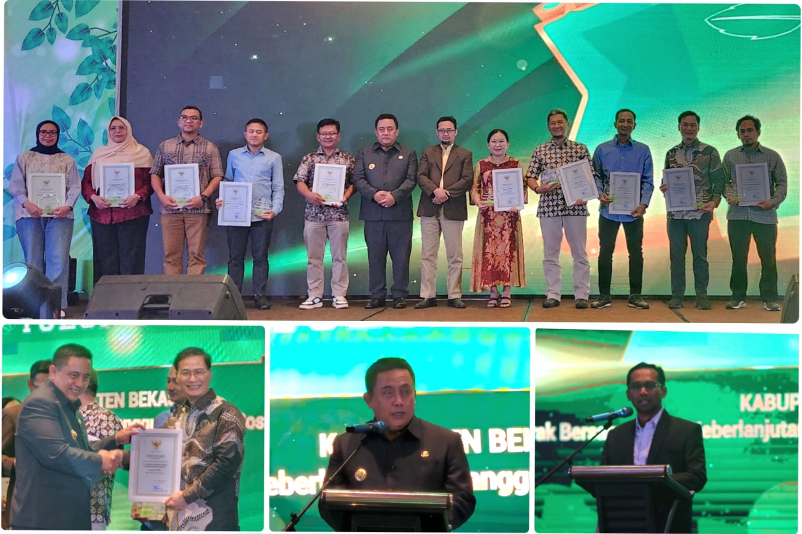 BELASAN PERUSAHAAN DI KABUPATEN BEKASI, TERIMA PENGHARGAAN TJSLP AWARD 2024