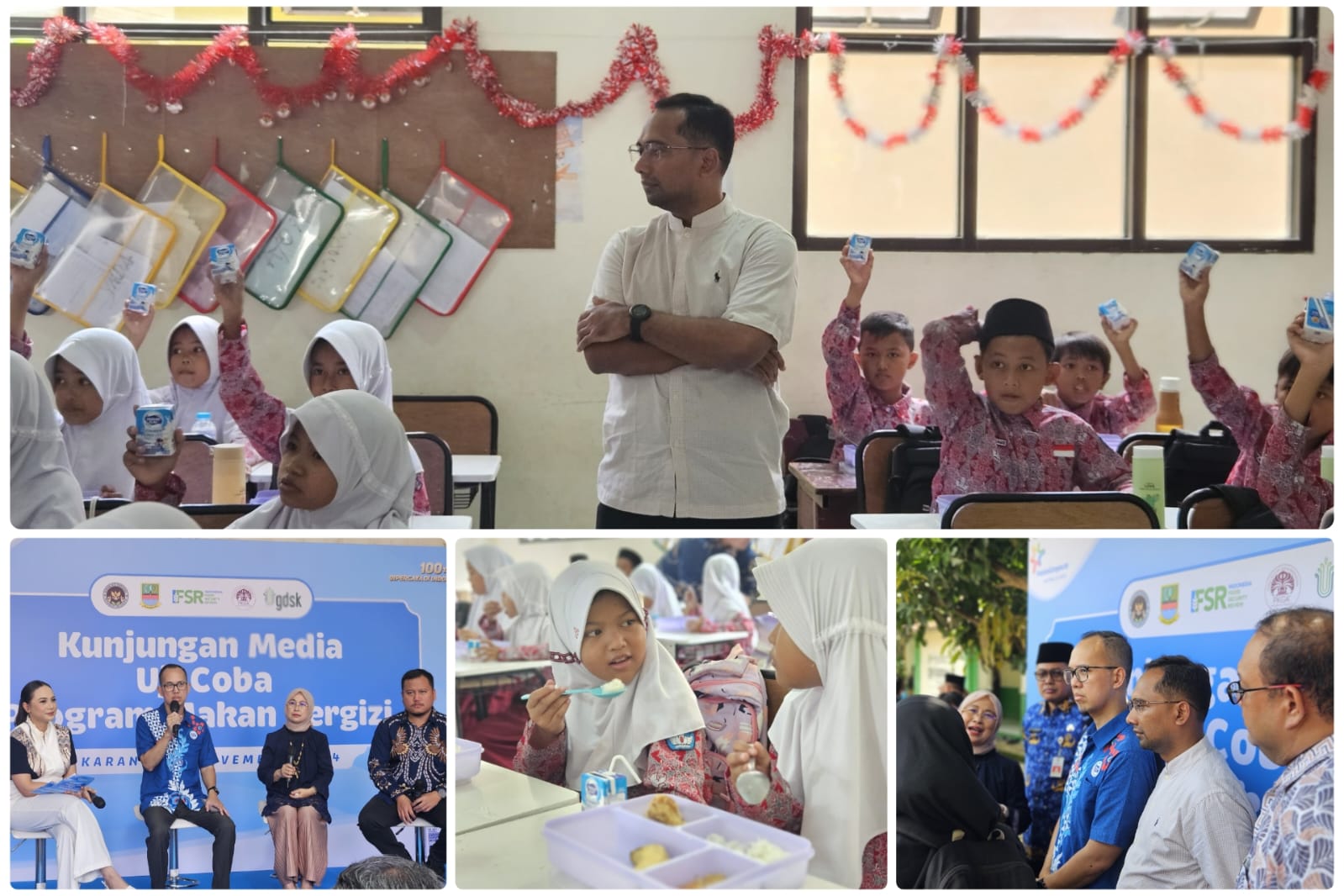 PEMKAB BEKASI BEKERJA SAMA DENGAN FRISIAN FLAG INDONESIA (FFI), MULAI UJI COBA  MAKAN BERGIZI GRATIS (MBG)