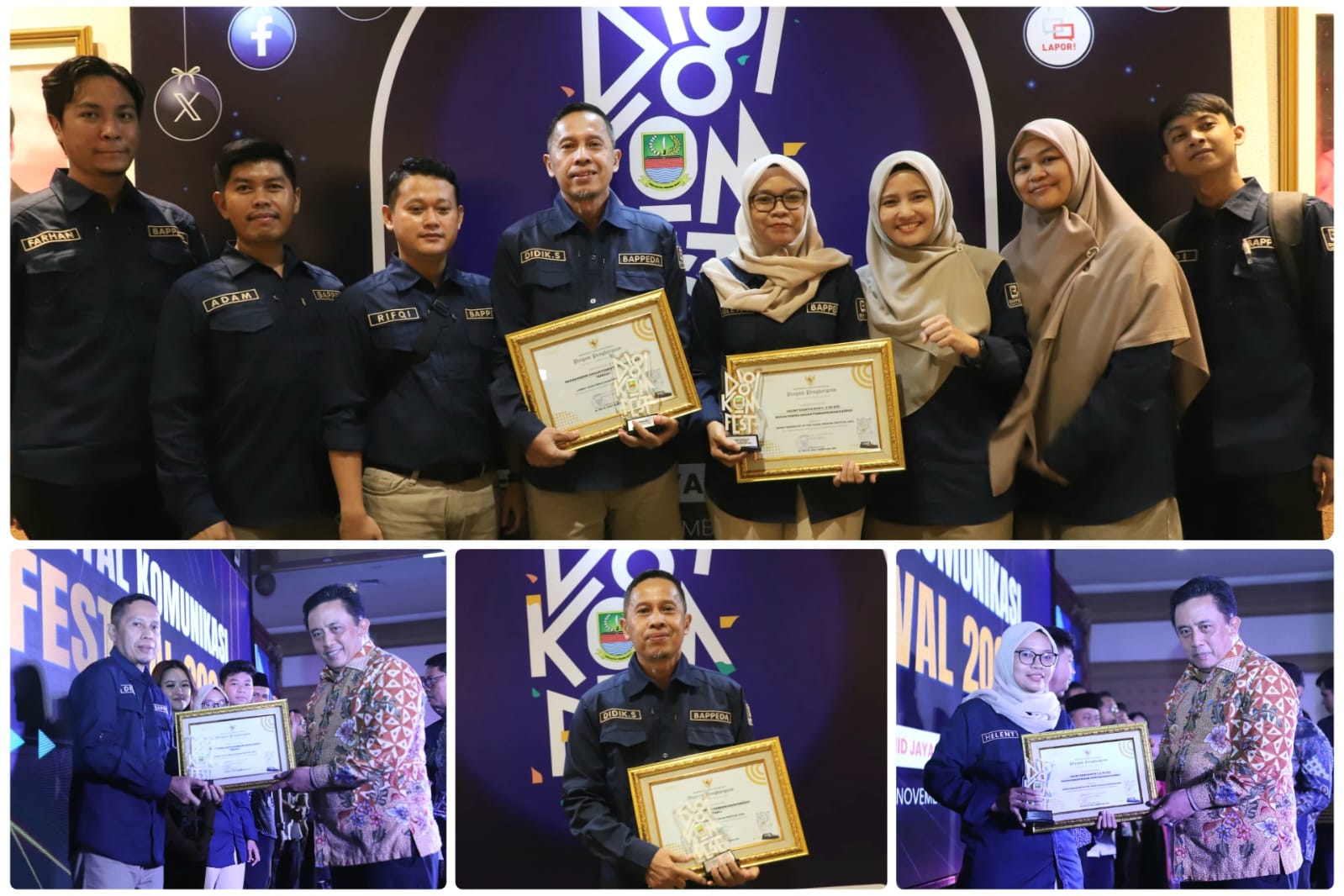 BAPPEDA KABUPATEN BEKASI RAIH DUA PENGHARGAAN DI DIGIKOMFEST 2024