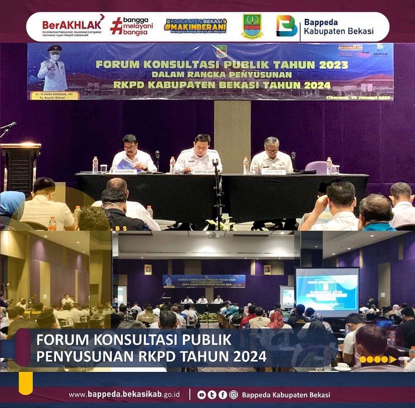 FORUM KONSULTASI PUBLIK PENYUSUNAN RKPD TAHUN 2024