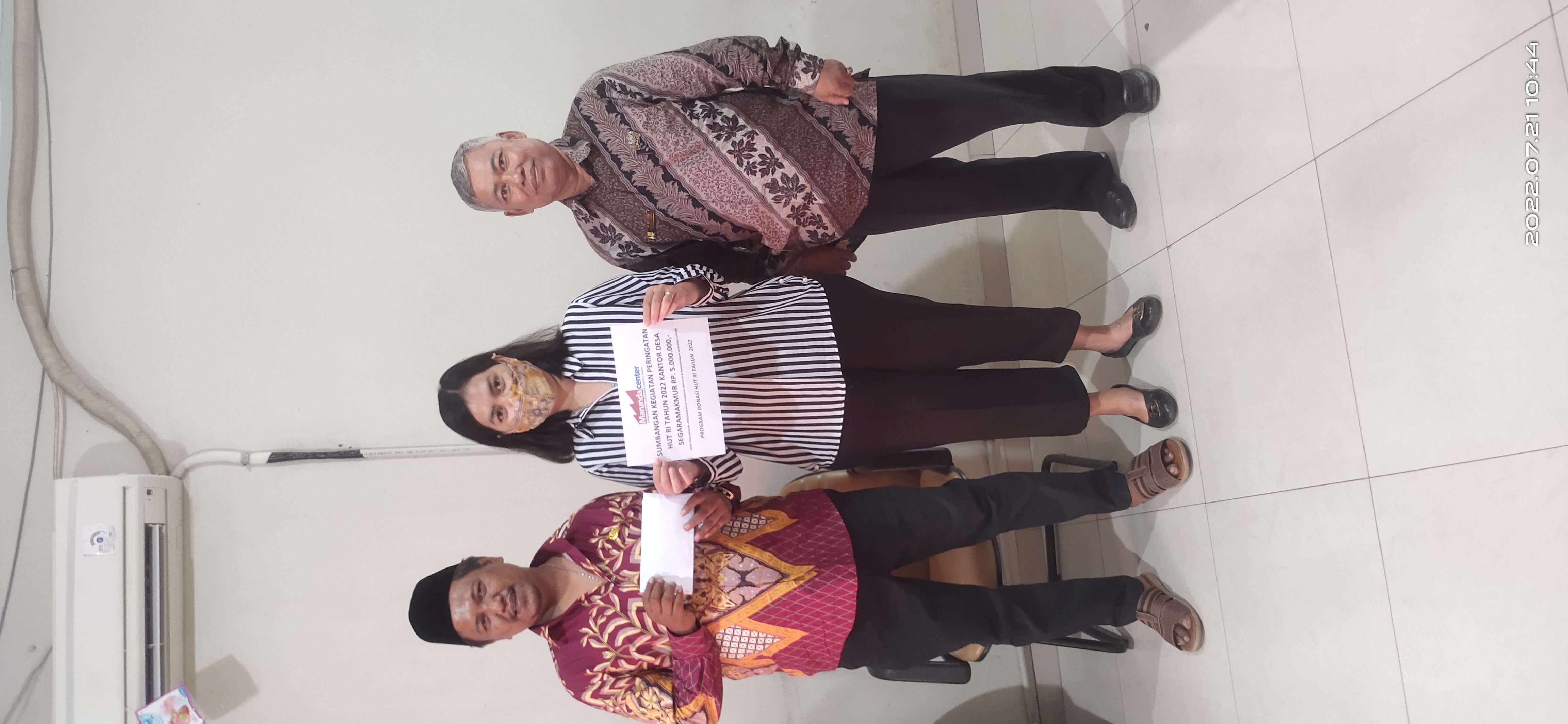 Sumbangan kegiatan pertandingan sepakbola antar dusun