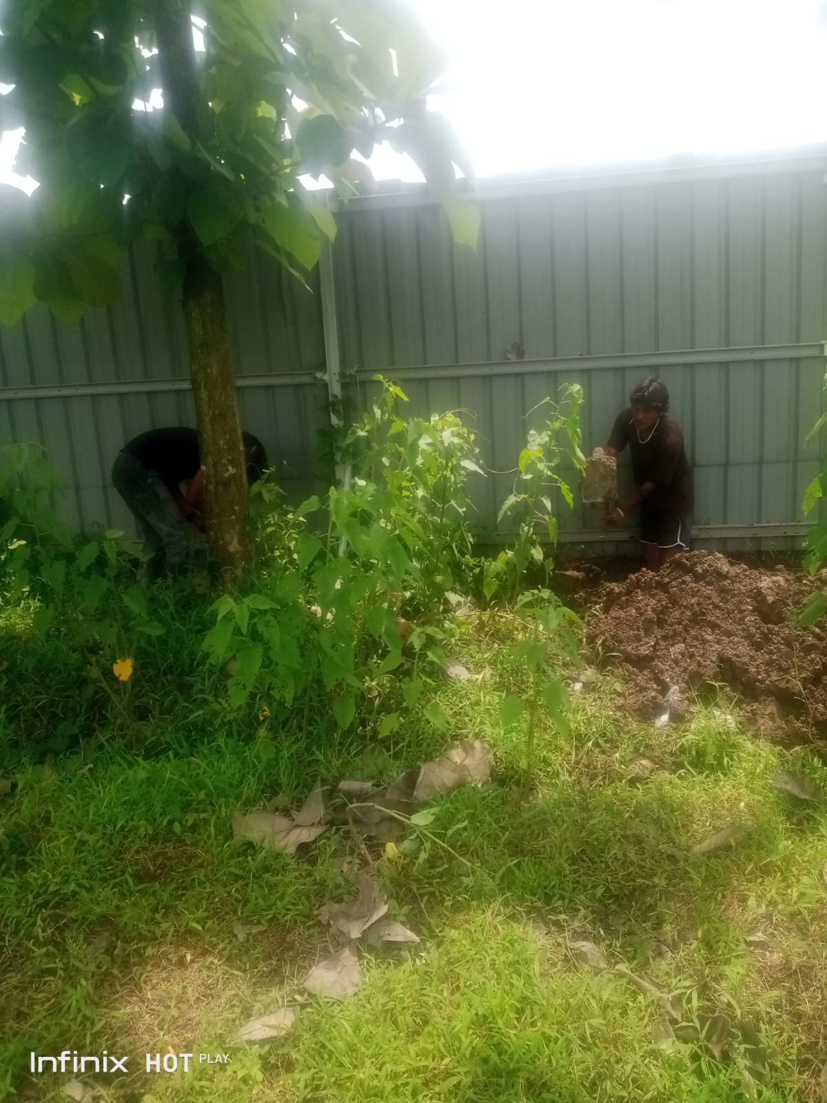 TML - Pembuatan pagar batas tanah proyek sadang tahap 2