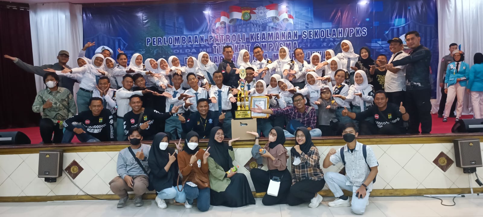 Dukungan Untuk SMKN 1 Cikarang Selatan Lomba Patroli Keamanan Sekolah