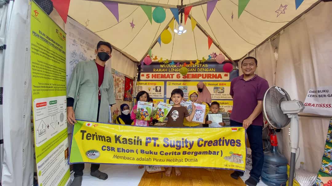 Pembagian Buku cerita bergambar Ehon, Dongeng anak dan Edukasi pemilahan sampah