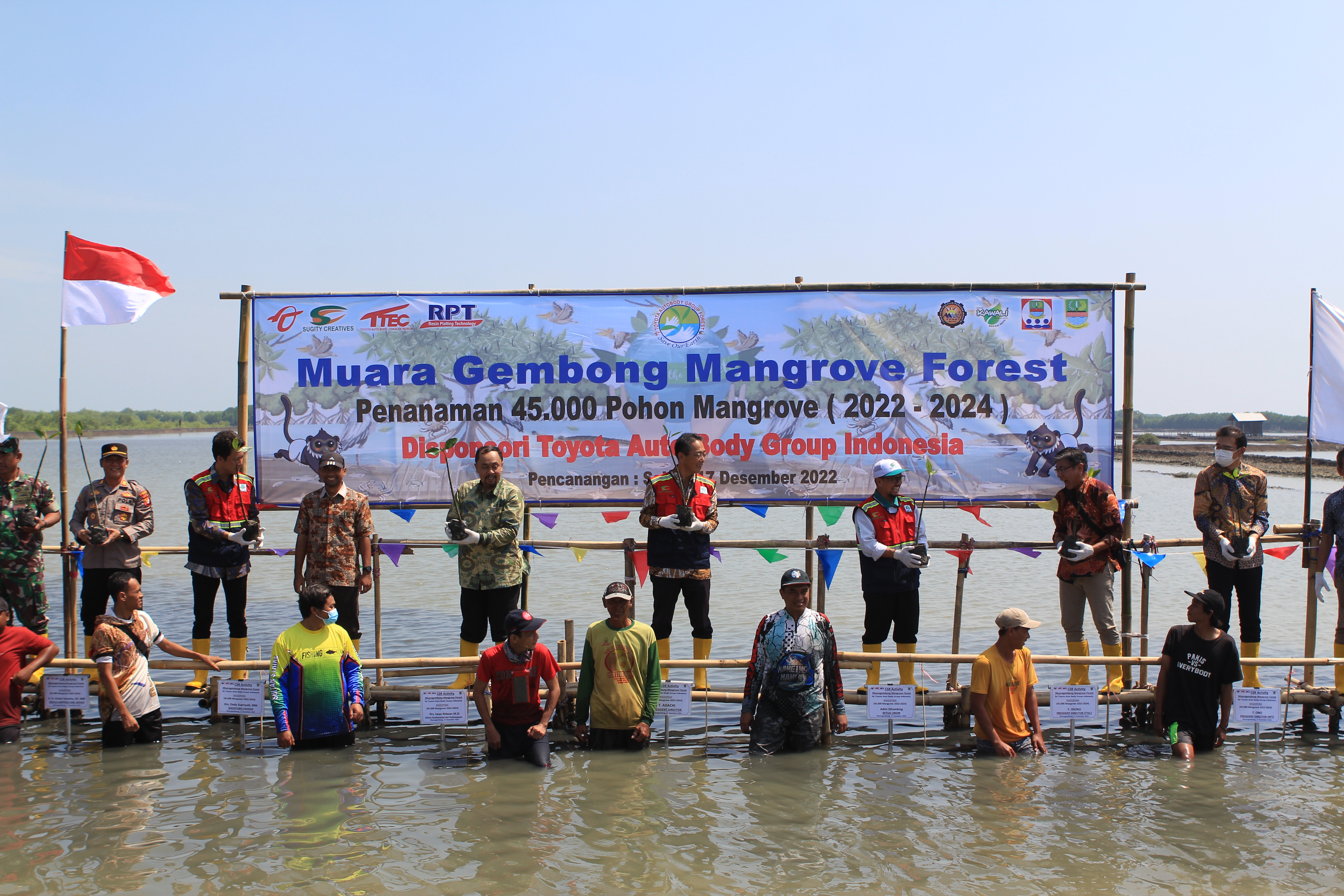 Ceremony penanaman Mangrove 1000 Pohon dan Donasi Buku Ehon 200 Pcs