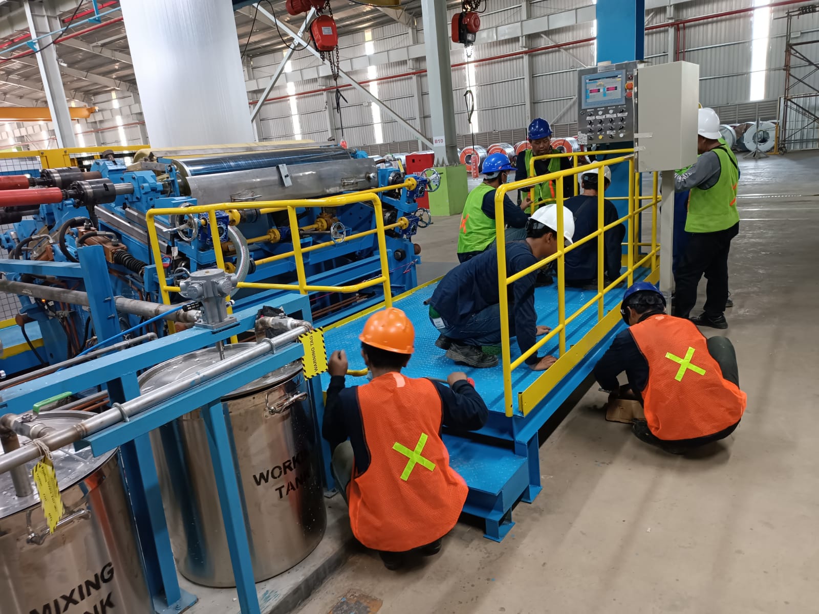 TML - Pengadaan platform  chemical coater bottom & top , platform back finish