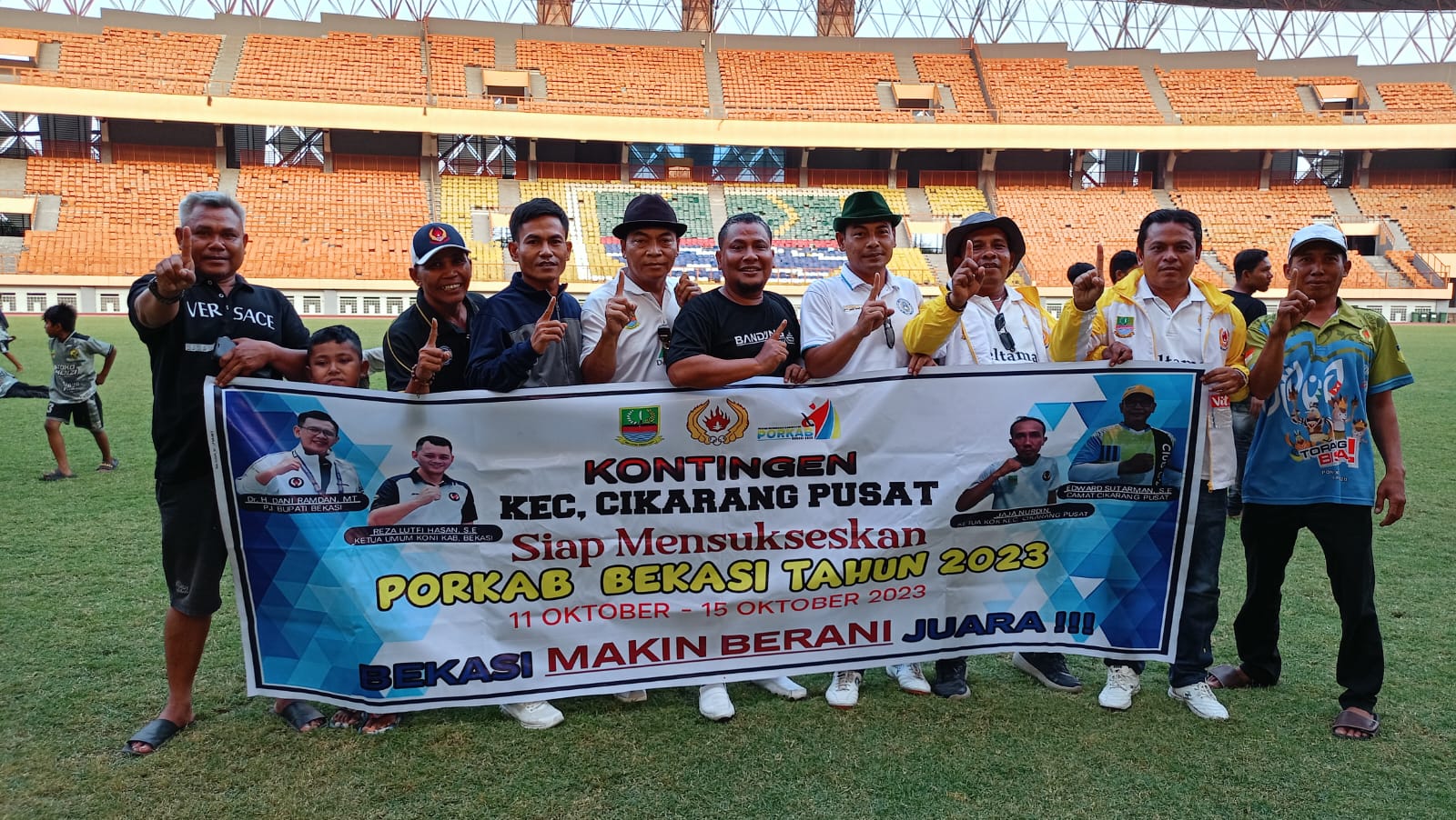Bantuan dana untuk para atlit dalam rangka PORKAB Kab. Bekasi