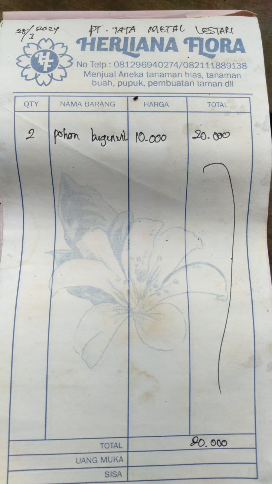 TML - Penyediaan tanaman untuk penghijauan pabrik oleh HERLIANA FLORA