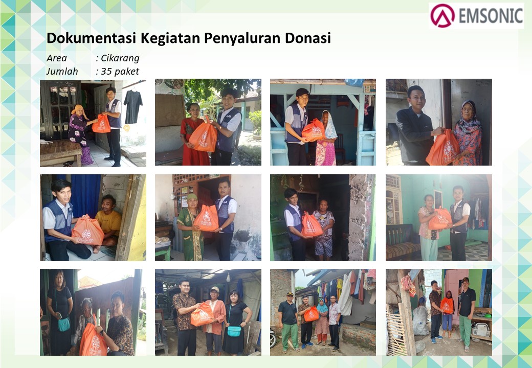 Pembagian Paket Sembako Untuk Kaum Dhuafa