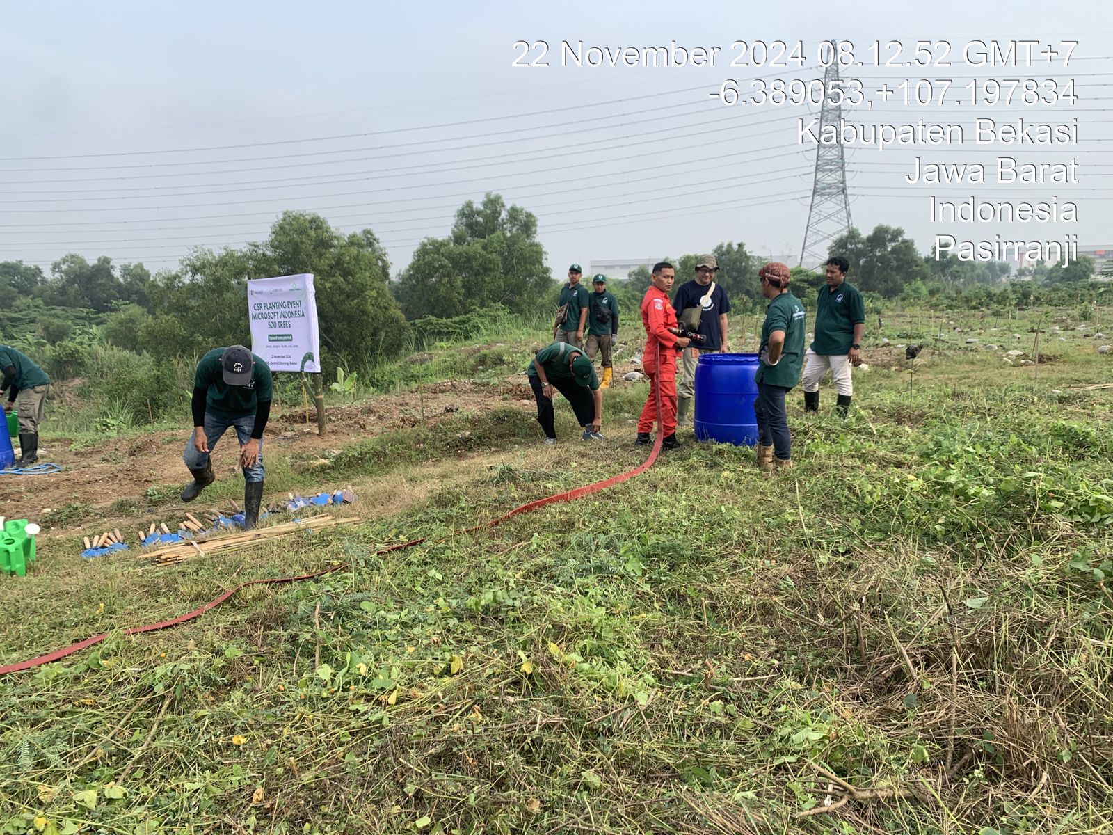 Penanaman pohon sebanyak 500 pohon bersama PT. Nissin