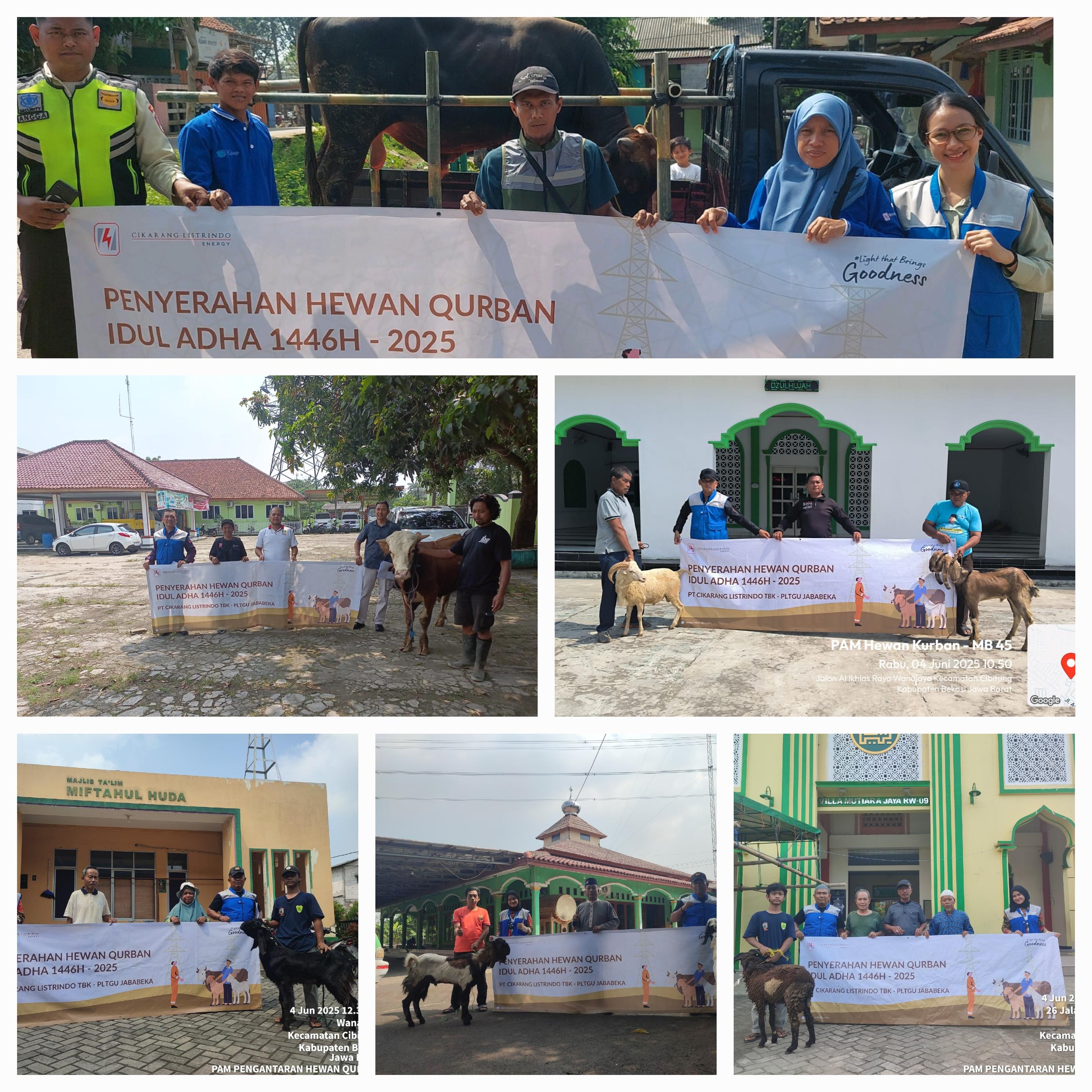 Program bantuan hewan Qurban Idul Adha 1446 H PLTGU Jababeka