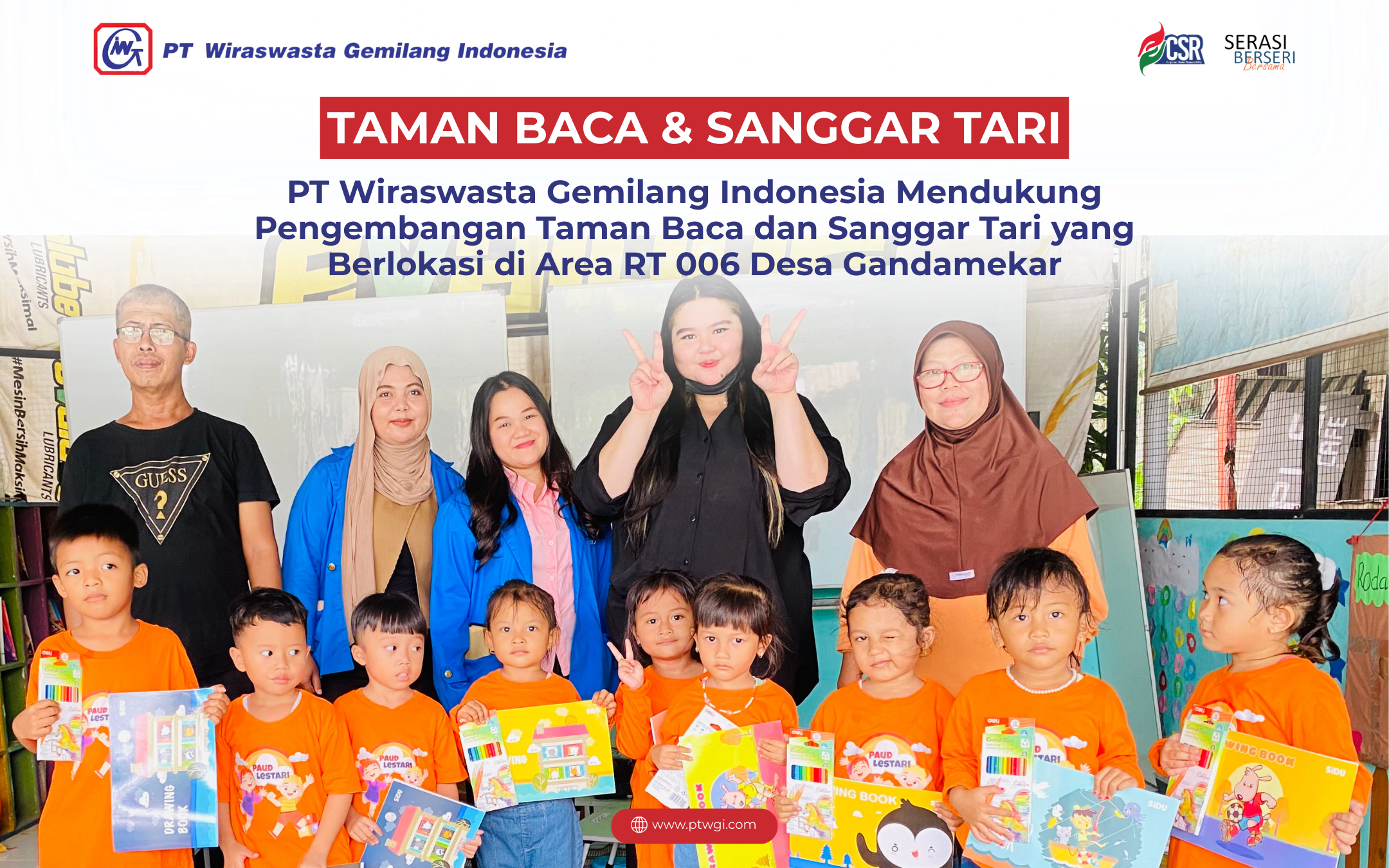 Taman Baca/Sanggar Tari Binaan WGI - Program Semester 2