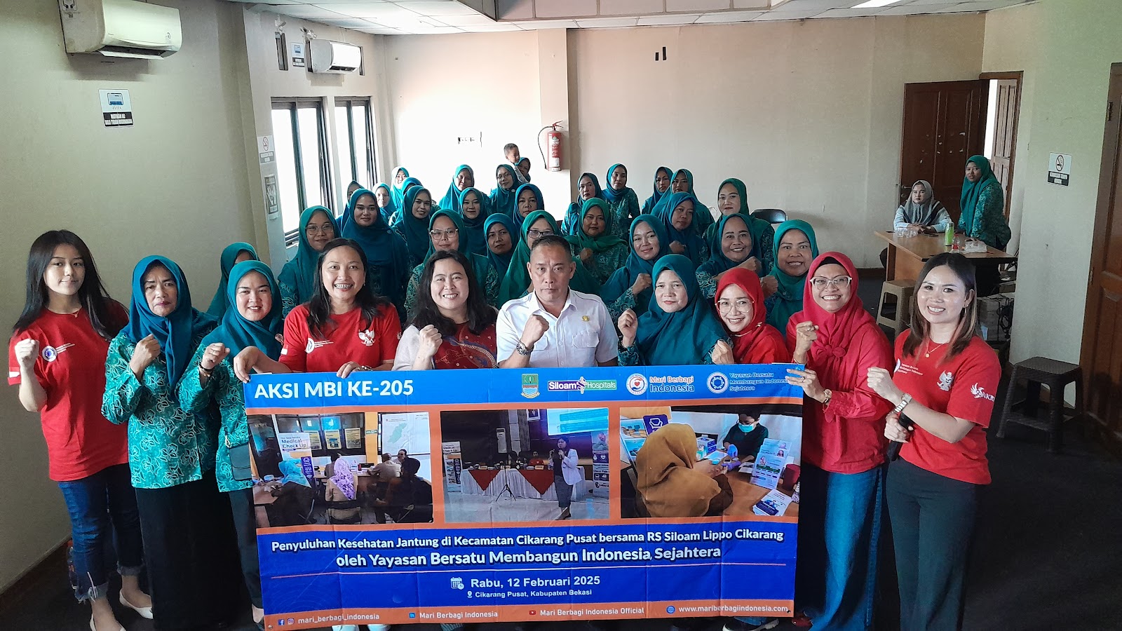 PENYULUHAN KESEHATAN JANTUNG DI KECAMATAN CIKARANG PUSAT BERSAMA RS SILOAM CIKARANG OLEH  YAYASAN BERSATU MEMBANGUN INDONESIA SEJAHTERA