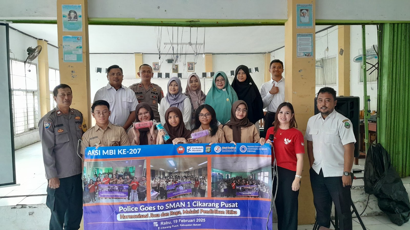 POLICE GOES TO SMA 01 CIKARANG PUSAT BERSAMA YAYASAN BERSATU MEMBANGUN  INDONESIA SEJAHTERA