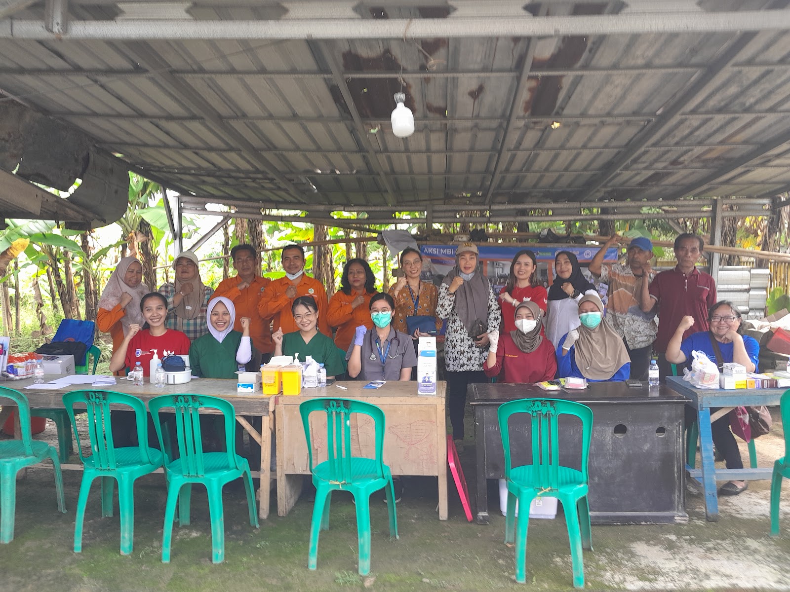 PENGOBATAN GRATIS DI DESA PASIR TANJUNG BERSAMA RS SILOAM CIKARANG OLEH YAYASAN BERSATU  MEMBANGUN INDONESIA SEJAHTERA