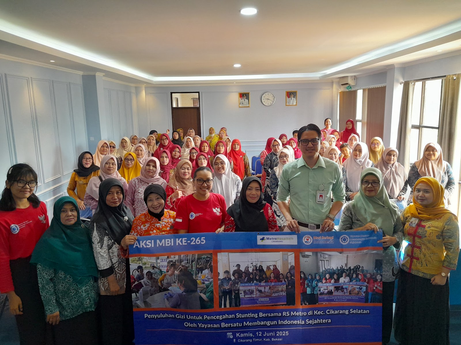 PENYULUHAN GIZI UNTUK PENCEGAHAN STUNTING BERSAMA RS SILOAM DI KECAMATAN CIKARANG SELATAN  OLEH YAYASAN BERSATU MEMBANGUN INDONESIA SEJAHTERA