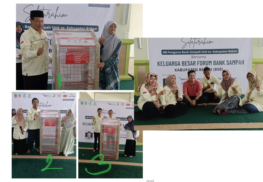 Donasi 3 Drop Box untuk Forum BSB Bank Sampah Kab.Bekasi
