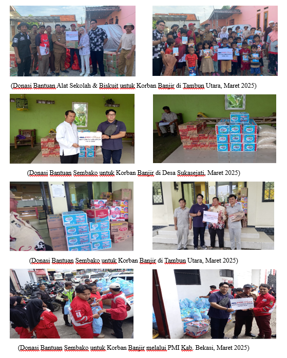 CSR Donasi Korban Banjir