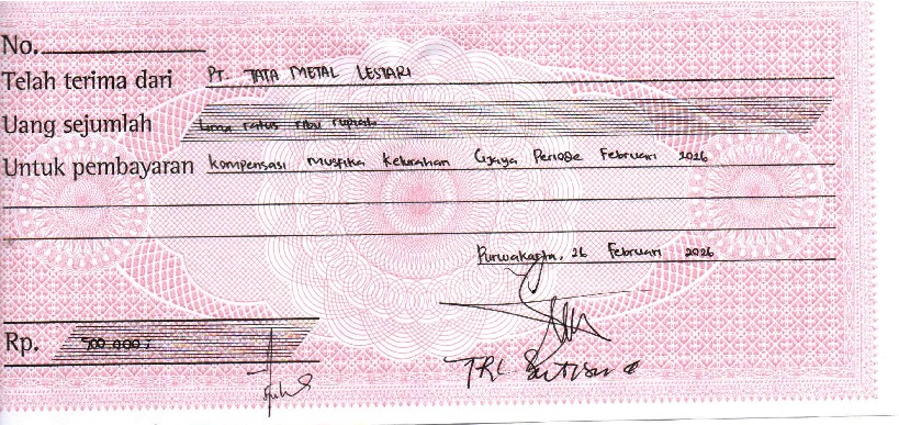 TML - Pemberian bantuan ATK kepada MUSFIKA Campaka  Periode Februari 2026