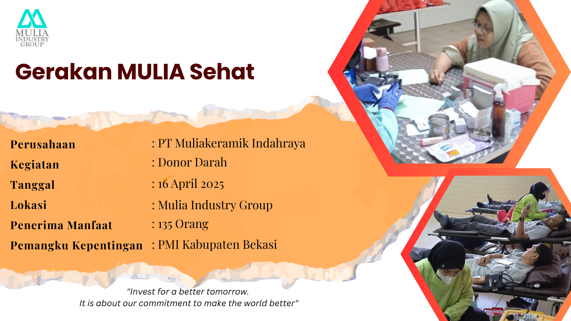 Gerakan Mulia Sehat: Donor Darah Muliakeramik