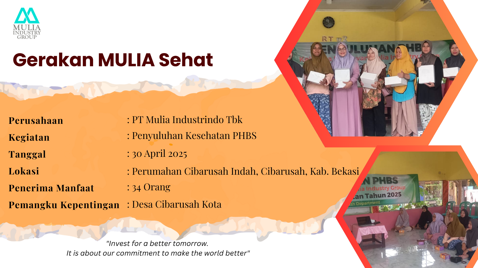 Gerakan Mulia Sehat: Penyuluhan PHBS Perumahan Cibarusah Indah