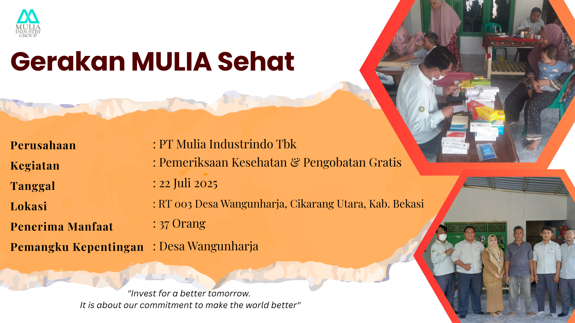Gerakan Mulia Sehat: Pemeriksaan Kesehatan & Pengobatan Gratis