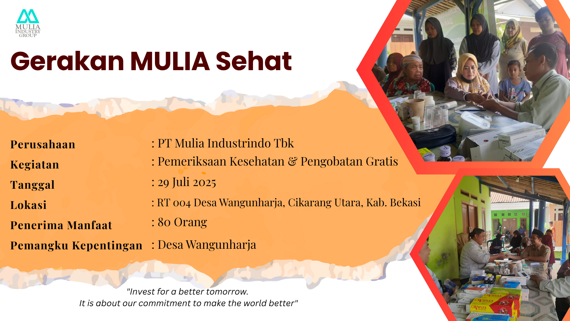 Gerakan Mulia Sehat: Pemeriksaan Kesehatan & Pengobatan Gratis