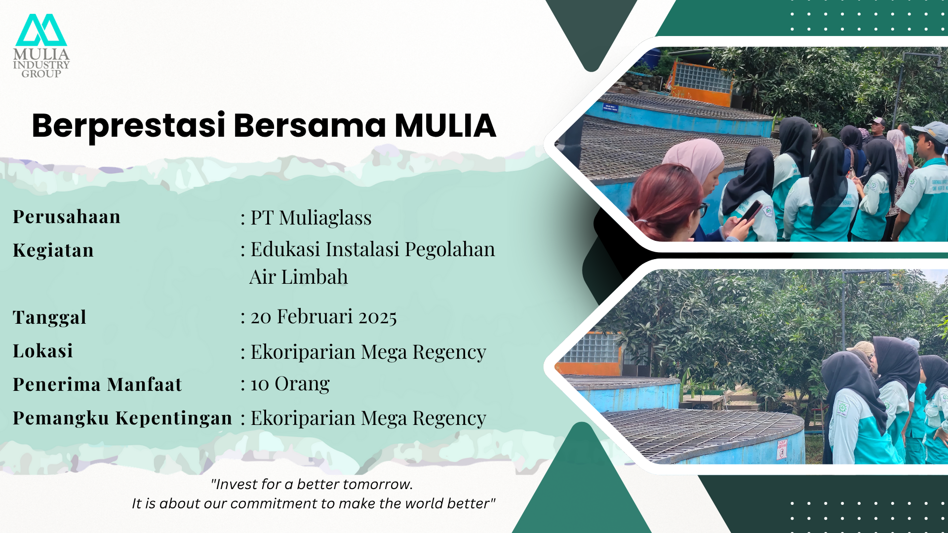 Berprestasi Bersama Mulia: Edukasi Managemen Lingkungan