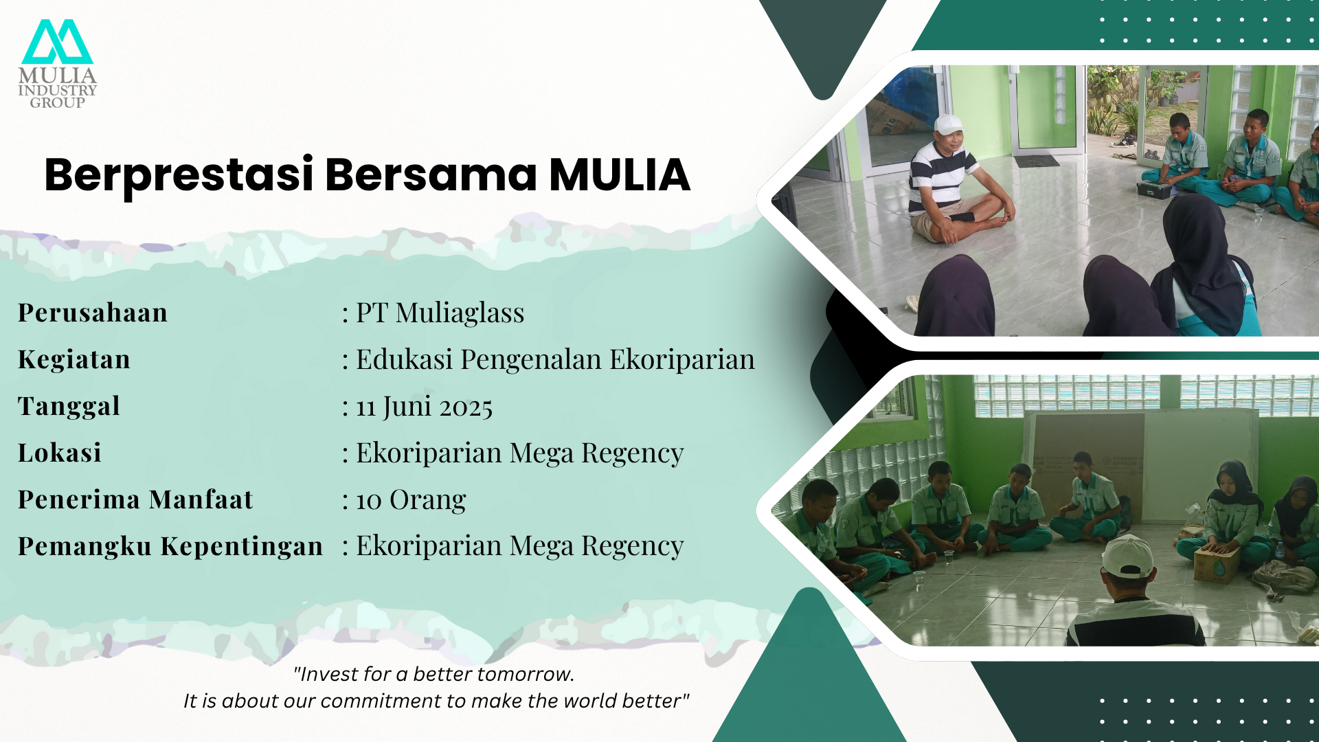 Berprestasi Bersama Mulia: Edukasi Ekoriparian