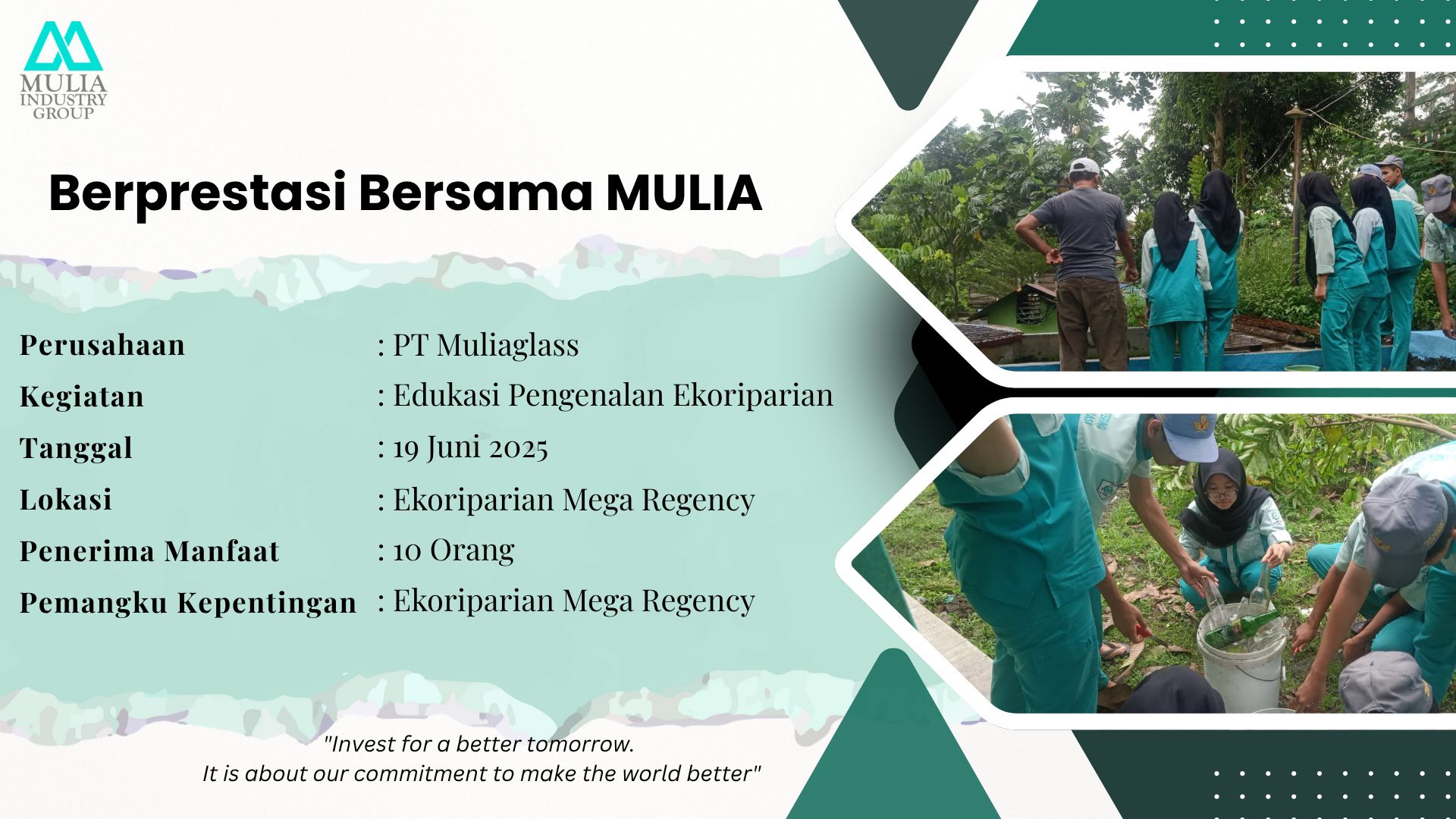 Berprestasi Bersama Mulia: Edukasi Ekoriparian