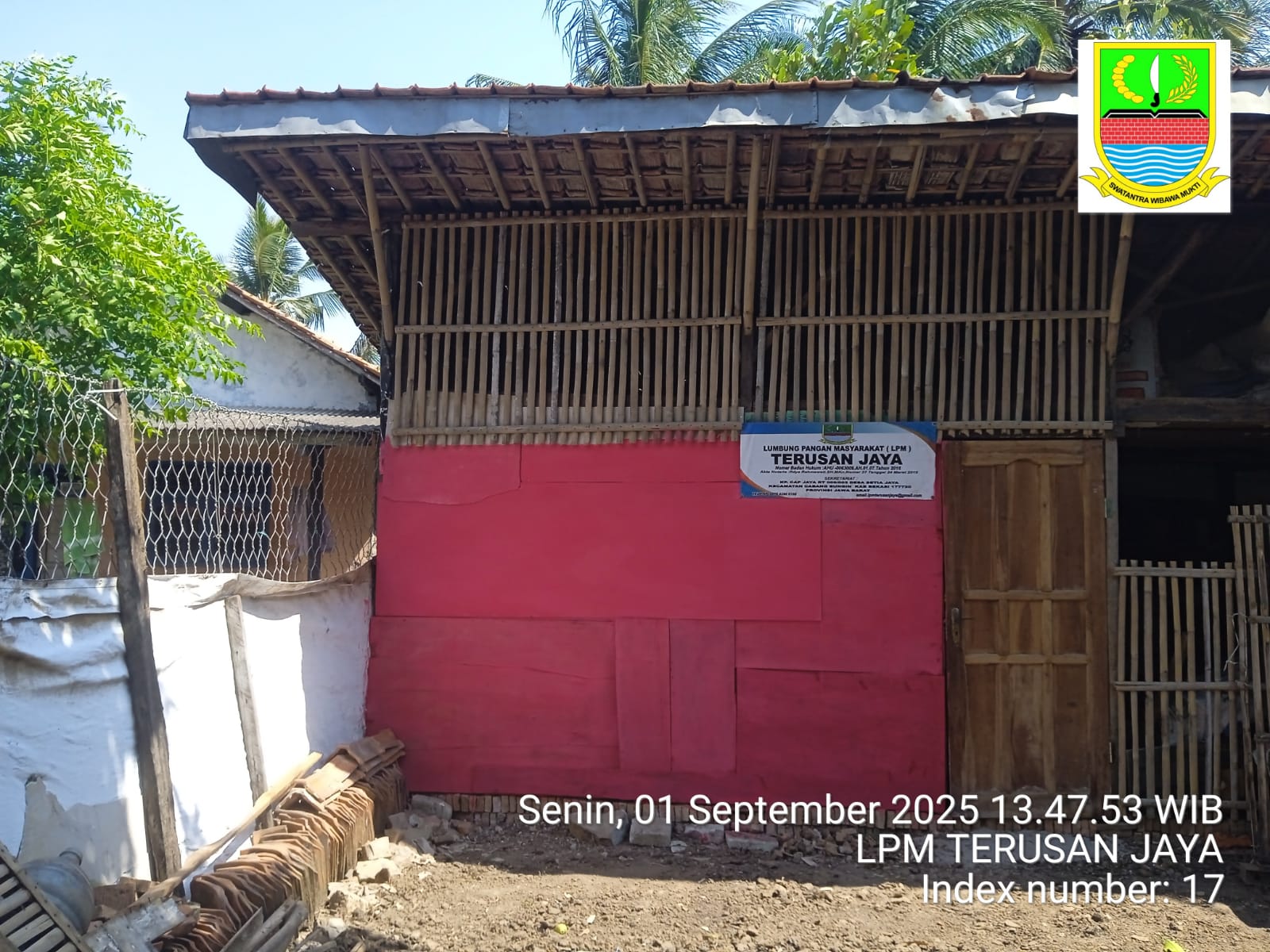 REVITALISASI LUMBUNG PANGAN MASYARAKAT (LPM) TERUSAN JAYA DI DESA SETIAJAYA KECAMATAN CABANGBUNGIN