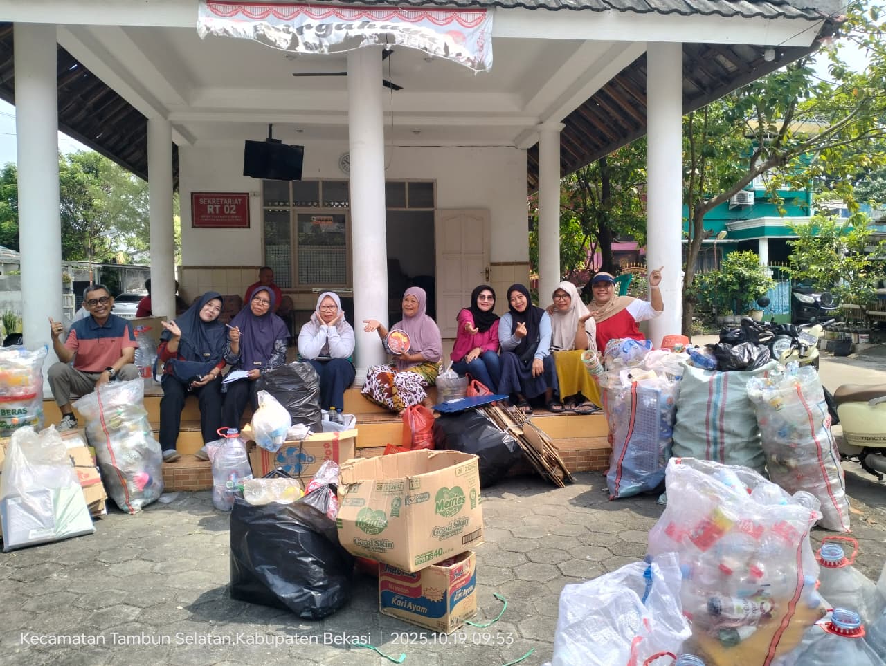Sarana Prasarana Bank Sampah Jasmine Kemuning 28 Desa Sumberjaya Kecamatan Tambun Selatan