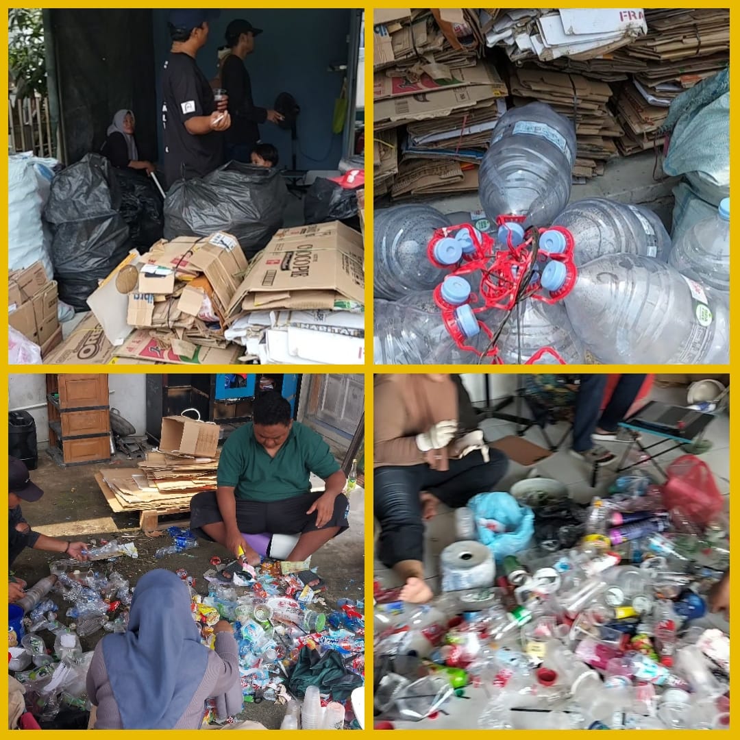 Bantuan Sarana Prasarana Bank Sampah Blok F Suryaland Desa Kertamukti Kecamatan Cibitung