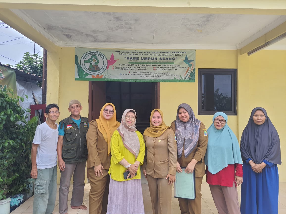 Sarana Prasarana Bank Sampah Babe Umpuh Seang Kelurahan Kebalen Kecamatan Babelan
