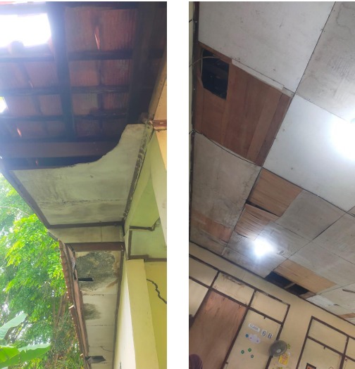 permohonan perbaikan plafon sekolah SDN Muktiwari 02 Kecamatan Cibitung