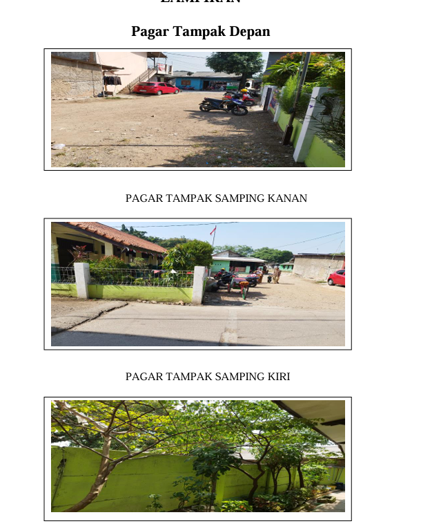 PENGAJUAN  PAGAR BARU DAN  TERALIS JENDELA DAN PINTU  (PENGAMANAN KELAS ) SDN HARJA MEKAR 03