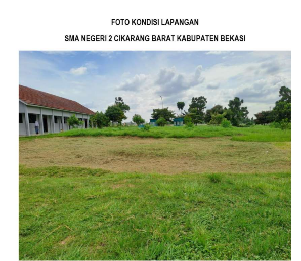 Pengerasan Lapangan Upacara Dan Sarana Olah Raga SMA Negeri 2 Cikarang Barat