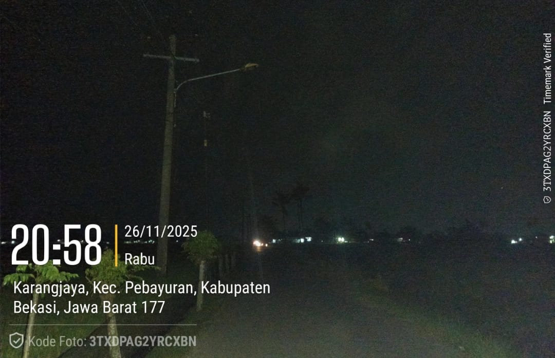 Pemasangan Penerangan Jalan Umum (PJU)