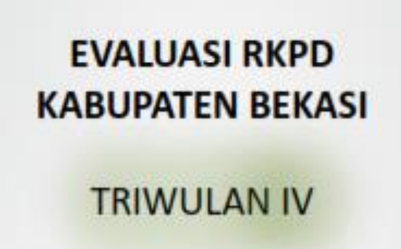 Cover EVALUASI RKPD KABUPATEN BEKASI TAHUN 2022